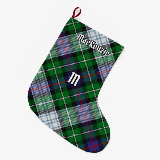 Clan MacKenzie Dress Tartan Kerststop Grote Kerstsok (Voorkant (Hangend))