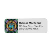 Clan MacKenzie Dress Tartan Label (Voorkant)