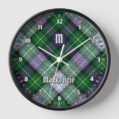 Clan MacKenzie Dress Tartan Large Clock (Voorkant)