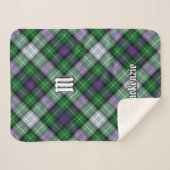 Clan MacKenzie Dress Tartan Sherpa Blanket Deken (Voorkant (horizontaal))