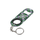 Clan MacKenzie Dress Tartan Sleutelhanger Bottle O Mini Flessenopener (Achterkant Gekanteld)