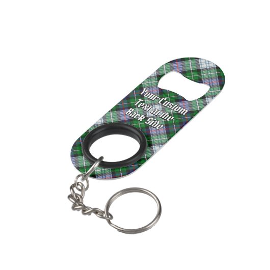 Clan MacKenzie Dress Tartan Sleutelhanger Bottle O Mini Flessenopener (Achterkant Gekanteld)