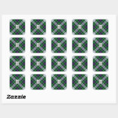 Clan MacKenzie Dress Tartan Square Sticker (Vel)