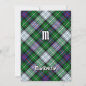 Clan MacKenzie Dress Tartan Uitnodiging (Voorkant)