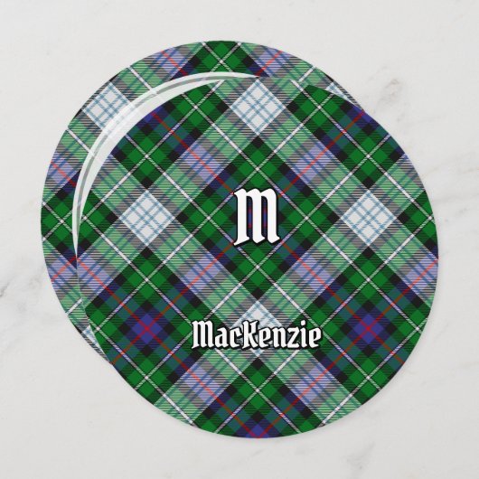 Clan MacKenzie Dress Tartan Uitnodiging (Voorkant / Achterkant)