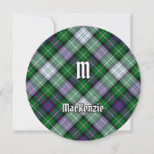 Clan MacKenzie Dress Tartan Uitnodiging (Voorkant)