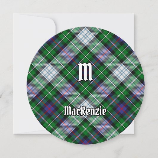 Clan MacKenzie Dress Tartan Uitnodiging (Voorkant)