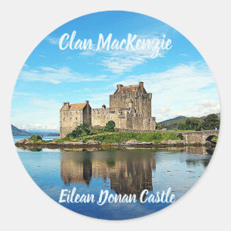 Clan MacKenzie Eilean Donan Castle Scotland Ronde Sticker