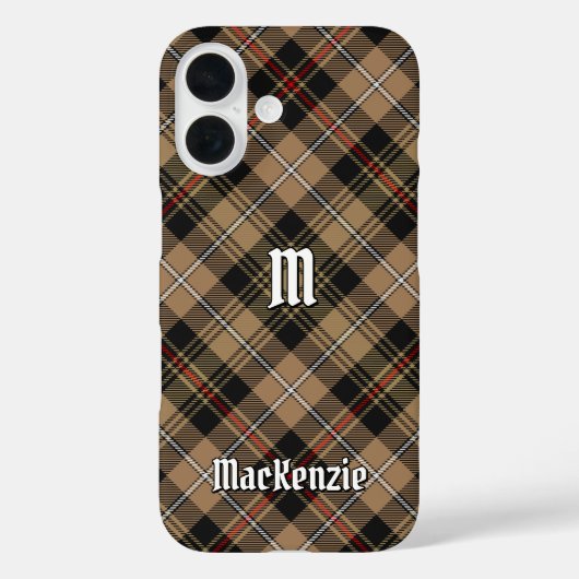 Clan MacKenzie Hunting Brown Tartan Case-Mate iPhone Case (Achterkant)