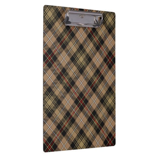 Clan MacKenzie Hunting Brown Tartan Clipboard Klembord (Rechts)