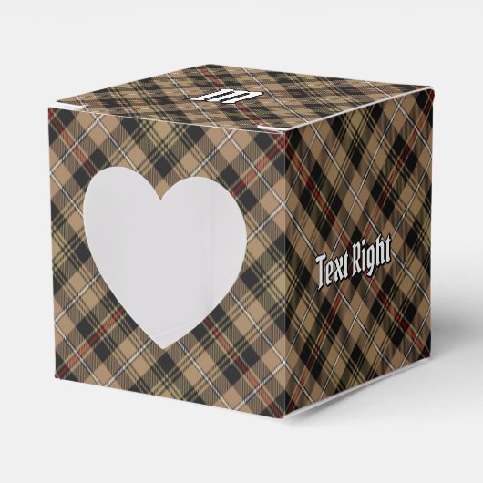 Clan MacKenzie Hunting Brown Tartan Favor Box Bedankdoosjes (Voorkant Zijde)