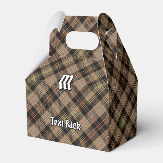Clan MacKenzie Hunting Brown Tartan Favor Box Bedankdoosjes (Achterkant)