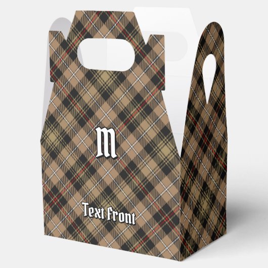 Clan MacKenzie Hunting Brown Tartan Favor Box Bedankdoosjes (Geopend)