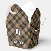 Clan MacKenzie Hunting Brown Tartan Favor Box Bedankdoosjes (Geopend)
