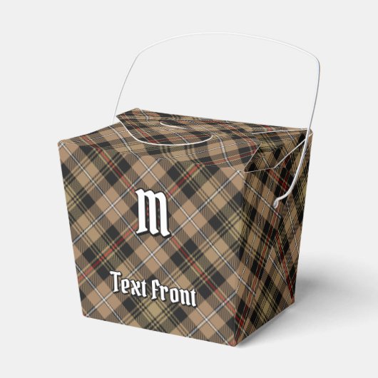 Clan MacKenzie Hunting Brown Tartan Favor Box Bedankdoosjes (Voorkant Zijde)