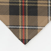 Clan MacKenzie Hunting Brown Tartan Fleece Blanket (Hoek)