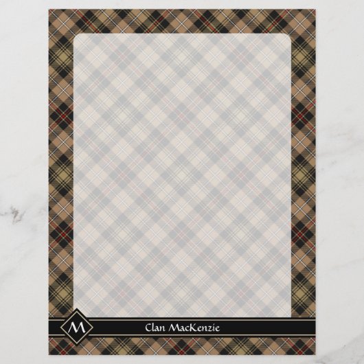 Clan MacKenzie Hunting Brown Tartan Flyer (Voorkant)