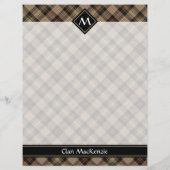Clan MacKenzie Hunting Brown Tartan Flyer (Achterkant)