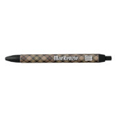 Clan MacKenzie Hunting Brown Tartan Ink Pen (Voorkant)