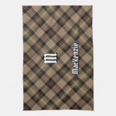 Clan MacKenzie Hunting Brown Tartan Kitchen Towel Theedoek (Verticaal)