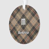 Clan MacKenzie Hunting Brown Tartan Ornament (voorkant)
