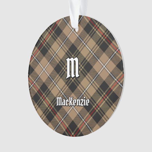 Clan MacKenzie Hunting Brown Tartan Ornament (voorkant)