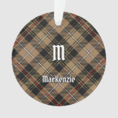Clan MacKenzie Hunting Brown Tartan Ornament (voorkant)