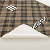 Clan MacKenzie Hunting Brown Tartan Sherpa Blanket Deken (3/4)