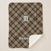 Clan MacKenzie Hunting Brown Tartan Sherpa Blanket Sherpa Deken (Voorkant)