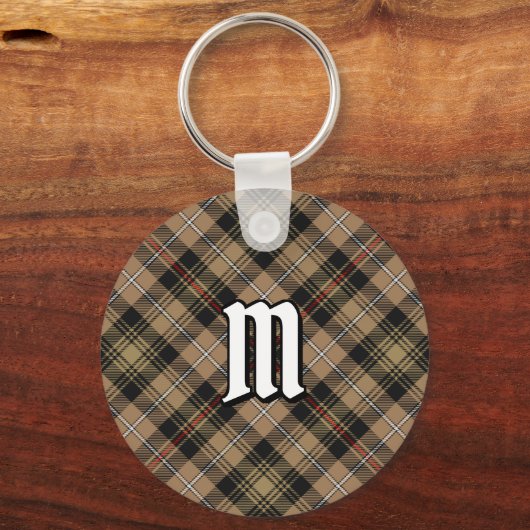 Clan MacKenzie Hunting Brown Tartan Sleutelhanger (Voorkant)