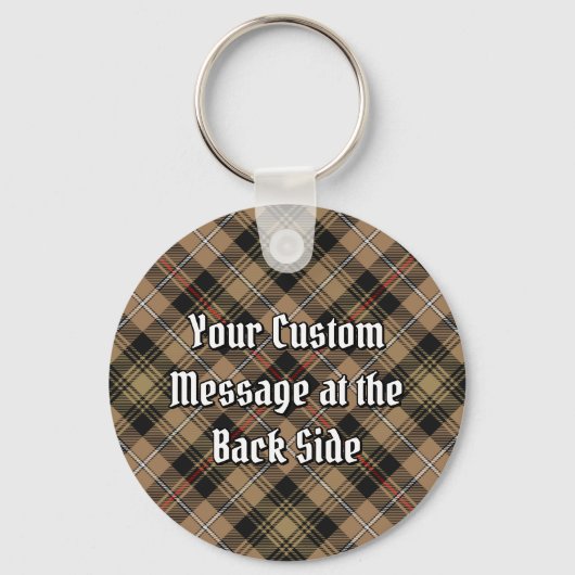Clan MacKenzie Hunting Brown Tartan Sleutelhanger (Achterkant)