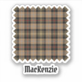 Clan MacKenzie Hunting Brown Tartan Sticker (Voorkant)