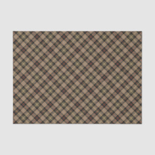 Clan MacKenzie Hunting Brown Tartan Tissue Paper Tissuepapier