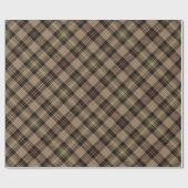 Clan MacKenzie Hunting Brown Tartan Wrapping Paper Cadeaupapier (Vlak)