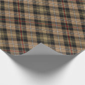 Clan MacKenzie Hunting Brown Tartan Wrapping Paper Cadeaupapier (Hoek)