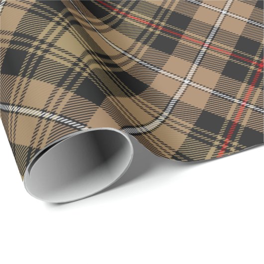 Clan MacKenzie Hunting Brown Tartan Wrapping Paper Cadeaupapier (Rol Hoek)