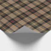 Clan MacKenzie Hunting Brown Tartan Wrapping Paper Cadeaupapier (Hoek)