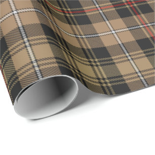 Clan MacKenzie Hunting Brown Tartan Wrapping Paper Cadeaupapier