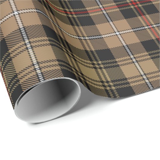 Clan MacKenzie Hunting Brown Tartan Wrapping Paper Cadeaupapier (Rol Hoek)