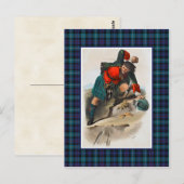 Clan Mackenzie Illustratie Tartan Lijst Briefkaart (Voorkant / Achterkant)