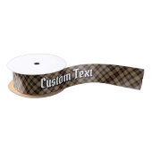 Clan MacKenzie jaagde bruin Tartan Satin Ribbon Satijnen Lint (Spoel)