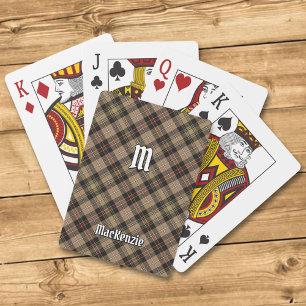 Clan MacKenzie Jacht Bruine Tartan Speelkaarten