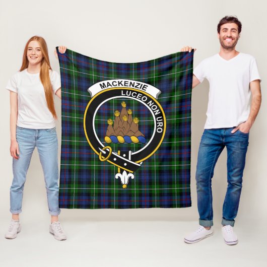 Clan MacKenzie Modern Tartan Pset Fleece Deken (In situ)