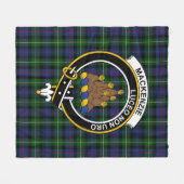 Clan MacKenzie Modern Tartan Pset Fleece Deken (Voorkant (Horizontaal))