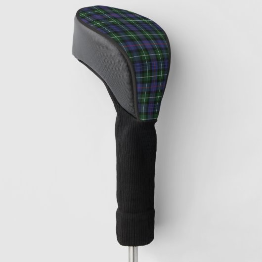 Clan MacKenzie Plaid Groen Paarse Check Tartan Golfheadcover (Schuin)