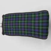 Clan MacKenzie Plaid Groen Paarse Check Tartan Golfheadcover (Voorkant)