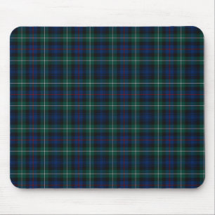 Clan Mackenzie Royal Blue en Forest Green Tartan Muismat