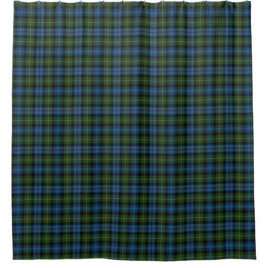 Clan MacKenzie Scottish Heritage Tartan Douchegordijn (Voorkant)