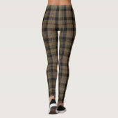 Clan Mackenzie Scottish Tartan Leggings Brown Gray (Achterkant)