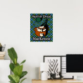 Clan MacKenzie Scottish Tartan Poster (Thuiskantoor)